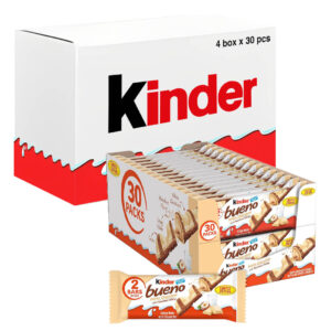 كيندر بوينو شوكولاتة بيضاء وكريمة بندق 39 جم