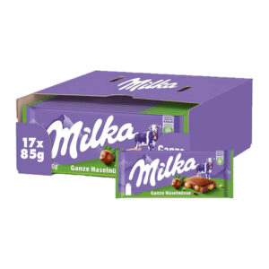 شوكولاتة ميلكا بالبندق الكامل 85 جم