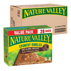 Nature Valley Crunchy Oats & Dark Chocolate Granola Bar Family Pack 6 box x 20pcs x 21g