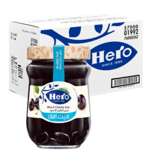 مربى كرز أسود لايت هيرو 320 جم