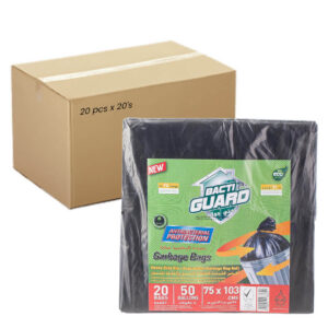 أكياس نفايات سوداء باكتي جارد 75×103 سم