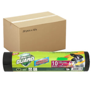 أكياس نفايات سوداء رول باكتي جارد 105×125 سم