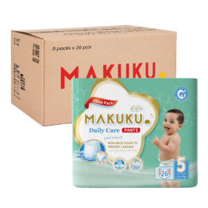 حفاضات كلوت ديلي كير مقاس XL-5 ماكوكو