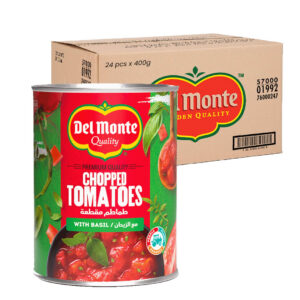 Del Monte Chopped Tomatoes with Basil 24pcs x 400g