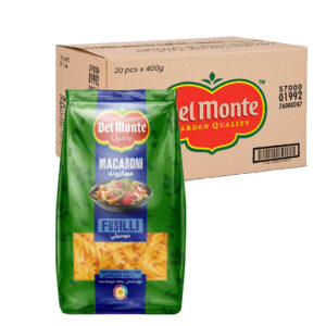 Del Monte Macaroni Fusilli Pasta 20pcs x 400g