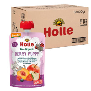 Holle Organic Baby Food Pouch Berry Puppy (Apple & Peach with Fruits of the Forest)