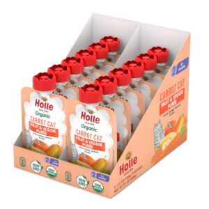 Holle Organic Baby Food Pouch Carrot Cat (Carrot, Mango, Banana & Pear)