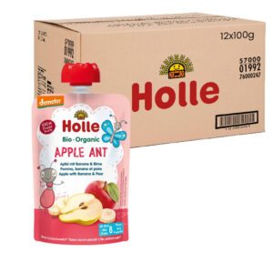 Holle Organic Baby Food Pouches Apple Ant (Apple with Banana and Pear)