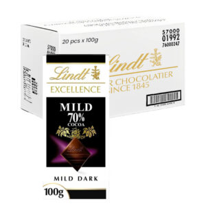 ليندت إكسلنس شوكولاتة داكنة 70% كاكاو خفيف