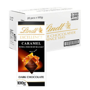 ليندت شوكولاتة داكنة بالكراميل وملح البحر