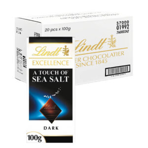 ليندت شوكولاتة داكنة بملح البحر