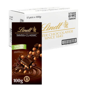 ليندت شوكولاتة داكنة بالبندق المحمص