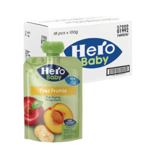 Tres Frutas Pouch 4+ Months Hero Baby 18pcs x 100g