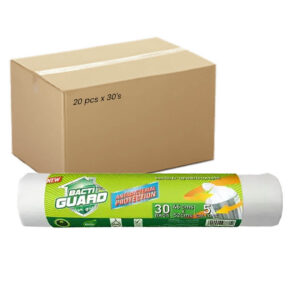 أكياس نفايات بيضاء رول باكتي جارد 46×52 سم