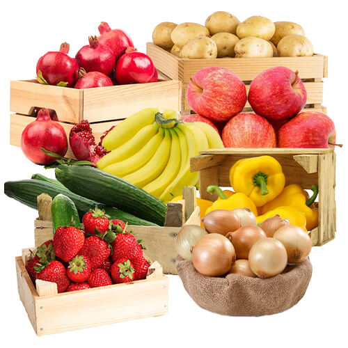 Fruits, Fawala and vegetables