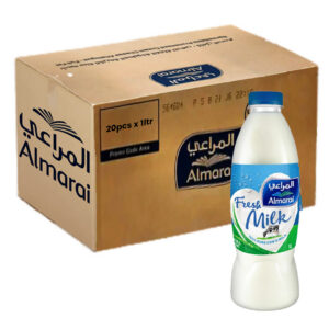 Almarai Fresh Milk Full Fat 1Ltr 20pcs x 1ltr
