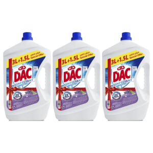 Dac Disinfectant Lavender 2x New 4.5L 3 pcs x 4.5L