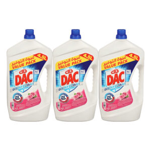 Dac Disinfectant Rose 2x New 4.5L 3 pcs x 4.5L