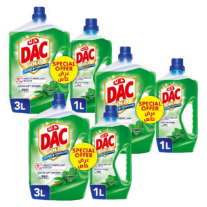 Dac Gold Disinfectant Multi-Purpose Cleaner Insect Repellent 3L+1L 3 pcs x 3L + 1L