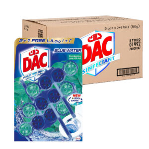 Dac Toilet Rim Block Blue Active 9 pcs x 2+1 FREE (50g)