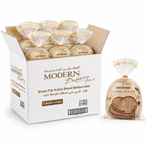 Modern Bakery Brown Flat Arabic Bread Medium Diet