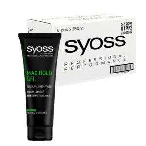 Syoss Max Hold Men Styling Gel 6 pcs x 250ml