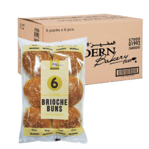 Modern Bakery Bread Bun 4" Bueno Brioche Sesame