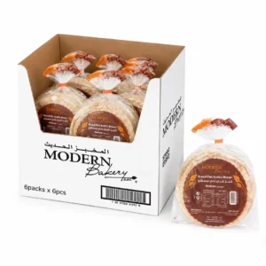 Modern Bakery Bread Flat Arabic Brown Medium