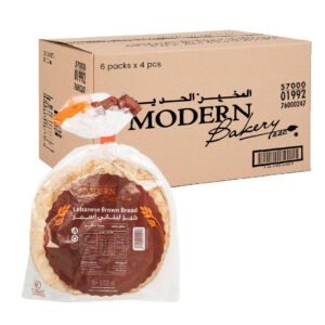 Modern Bakery Bread Flat Arabic Brown Medium