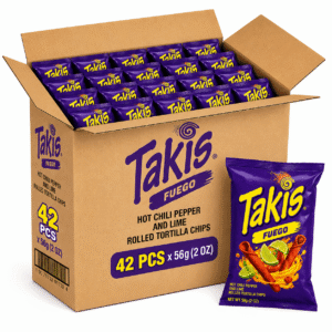 Takis Fuego Hot Chili Pepper And Lime Rolled Tortilla Chips 2oz