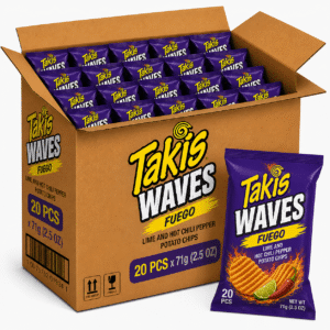 Takis Waves Fuego Lime and Hot Chilli Pepper Potato Chips 2.5oz