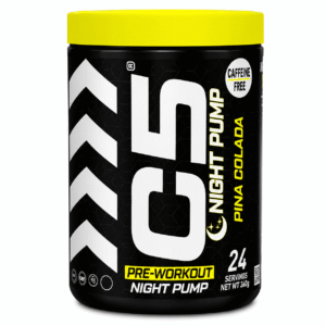 C5 Pre-Workout Night Pump Pina Colada| 3500mg Citrulline Malate, 3500mg Beta-Alanine, 2000mg Arginine AKG | 15g Serving Size | 24 Servings | Caffeine-Free | Sugar-Free Formula