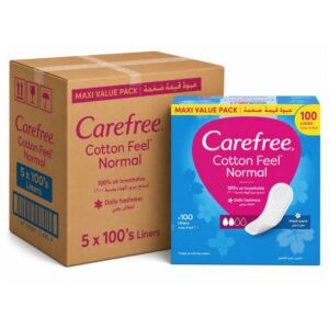 Carefree Cotton Fresh Scent Panty Liners 100's