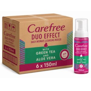 Carefree Daily Intimate Cleansing Mousse Green Tea and Aloe Vera