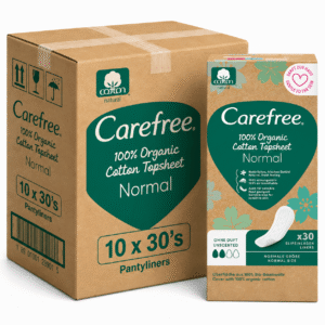 Carefree Organic Cotton Normal Panty Liners 30's