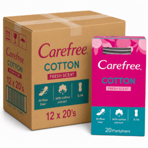 Carefree Panty Liners Cotton Feel Normal Fresh Scent 20's