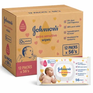 Johnson's Baby Wipes Extra Sensitive 56's