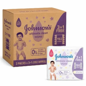 Johnson's Ultimate Clean Baby Wipes 3+1 packs
