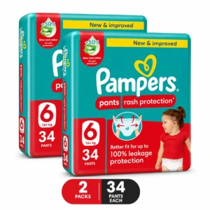 Pampers Rash Protection Pants Diapers Size 6