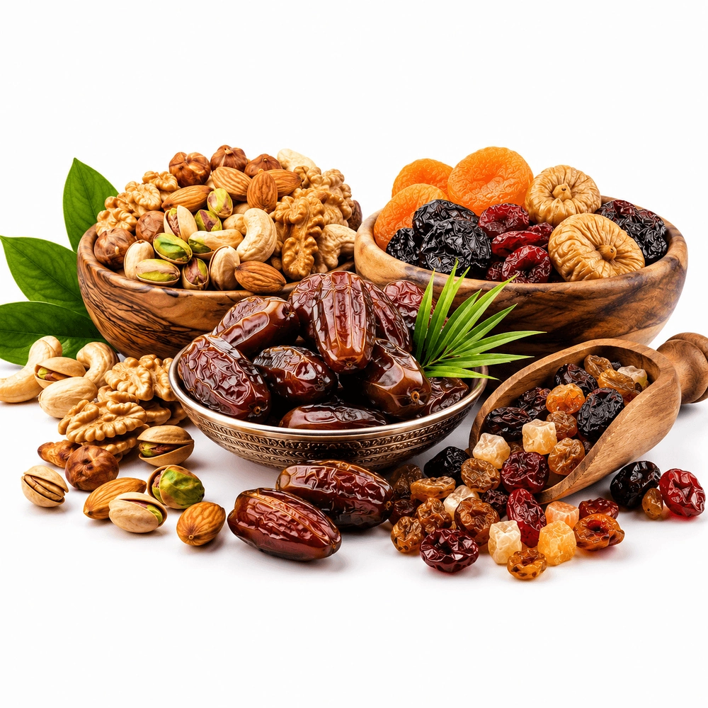 Dates and Nuts and Dried Fruits