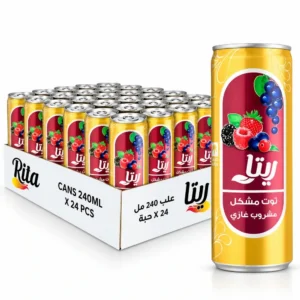 مشروب ريتا غازي بالتوت المشكل علبة